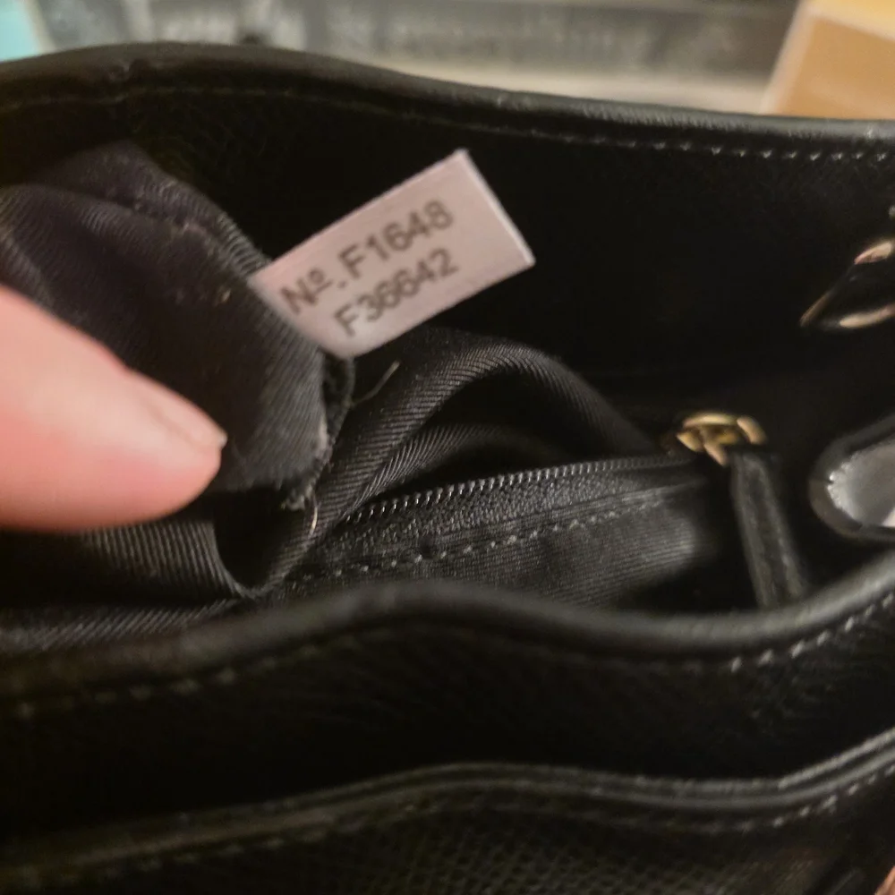 Coach Black Leather Handbag and Wristlet Set - Picture 5 of 7